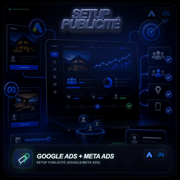 Setup publicité (Google/Meta Ads)