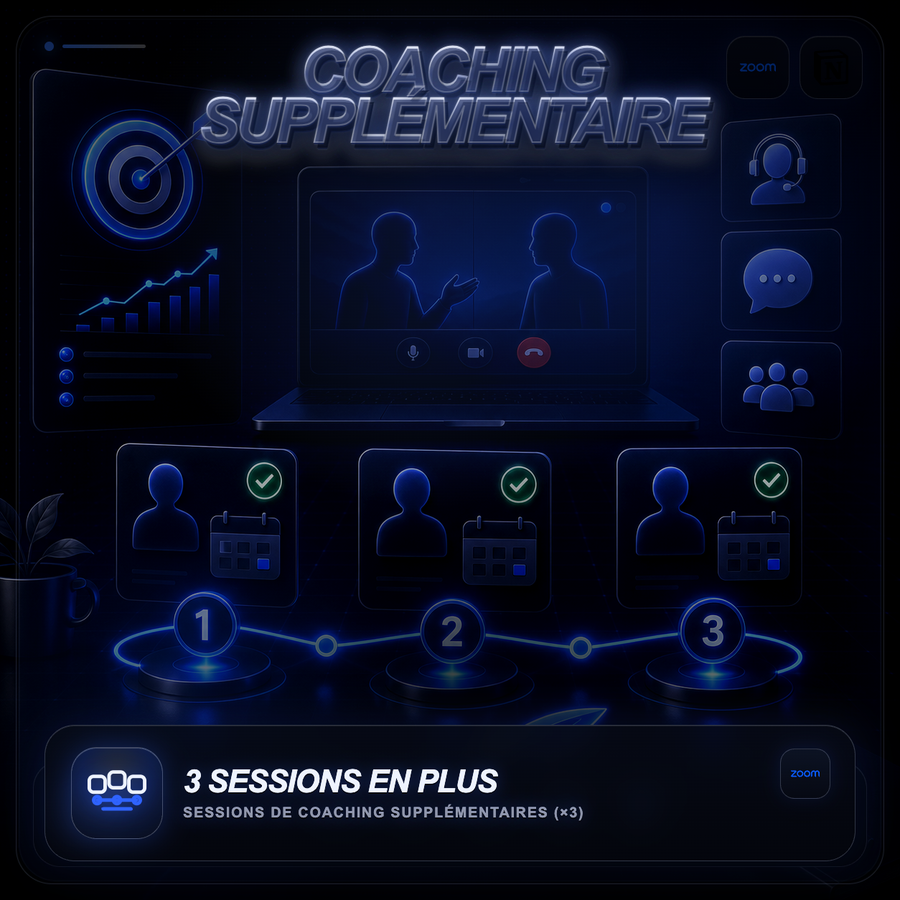 Sessions de coaching supplémentaires (×3)