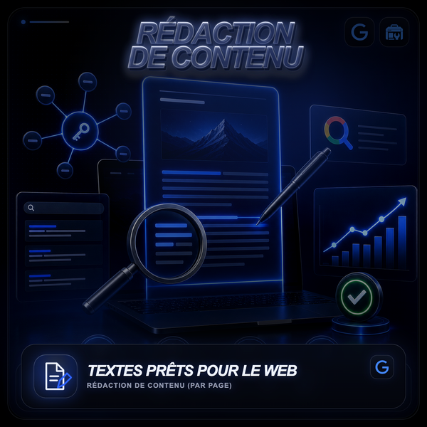 Rédaction de contenu (par page)